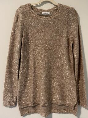 Calvin Klein Women's Sequin Knit Sweater NWT